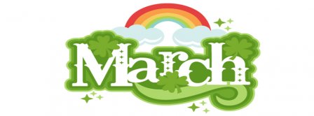 Saint Patricks March Rainbow Facebook Covers